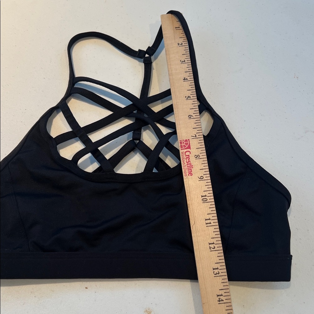 CALIA Inner Power Strappy Caged Neck Padded Activewear Sports Bra Black S - Picture 9 of 9
